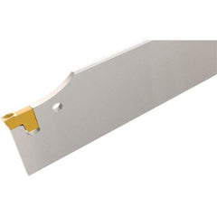 Iscar - 3-15/16" Blade Height, 10mm Blade Width, 460mm OAL, Neutral Cut, Single End Indexable Cut-Off Blade - TGFH Blade, Tang-Grip Series - Americas Industrial Supply