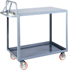 Little Giant - 1,200 Lb Capacity, 24" Wide x 41-1/2" Long x 42" High Shelf Cart - 2 Shelf, Steel - Americas Industrial Supply