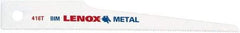 Lenox - 4" Long x 1/2" Thick, Bi-Metal Reciprocating Saw Blade - Straight Profile, 24 TPI, Toothed Edge - Americas Industrial Supply
