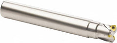 Seco - 32mm Cut Diam, 0.0394" Max Depth, 32mm Shank Diam, Cylindrical Shank Indexable High-Feed End Mill - Screw Holding Method, 218.19-125 Insert, R217.21 Toolholder, Through Coolant - Americas Industrial Supply