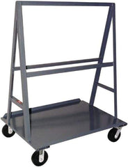 Jamco - 2,000 Lb Capacity Steel A-Frame Truck - Steel Deck, 24" OAW, 36" Platform Length, Phenolic Casters - Americas Industrial Supply