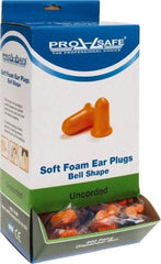 PRO-SAFE - Disposable, Uncorded, 32 dB Earplugs - Orange - Americas Industrial Supply