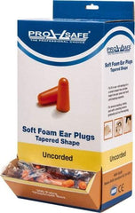 PRO-SAFE - Disposable, Uncorded, 32 dB Earplugs - Orange - Americas Industrial Supply