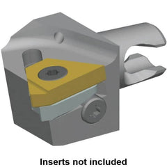 Kennametal - Insert Style LT 16ER, 20mm Head Length, Right Hand Cut, External Modular Threading Cutting Unit Head - System Size KM16, 10mm Center to Cutting Edge, Series LT Threading - Americas Industrial Supply