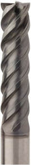 Seco - 12mm, 4 Flute, Single End, Solid Carbide, Corner Chamfer End Mill - 100mm OAL, 48° Helix, Right Hand Flute, 45mm LOC, Right Hand Cut - Americas Industrial Supply