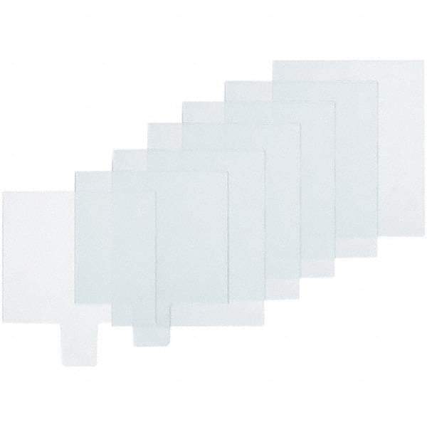 Jackson Safety - 4-1/2" Wide x 5-1/4" High, Polycarbonate Lens Kit - 0.02" Thick, Clear, Inside Mount - Americas Industrial Supply