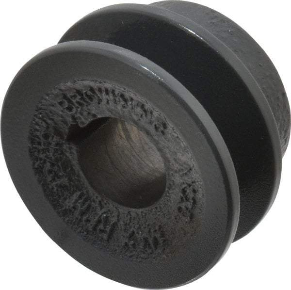 Browning - 3/4" Bore, 15/16 Long, 2" Outside Diam, Finished Bore Single Groove V Belt Sheave - 21/32" Wide, 1.46" Pitch Diam of 3L Belt, 1.8" Pitch Diam of 4L Belt - Americas Industrial Supply