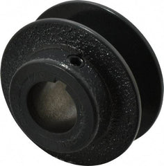 Browning - 7/8" Bore, 1-1/16 Long, 2-1/2" Outside Diam, Finished Bore Single Groove V Belt Sheave - 13/16" Wide, 2.3 Belt Pitch B, 1.9" Pitch Diam of 4L Belt - Americas Industrial Supply