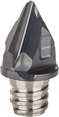 Iscar - MM HCD Grade IC908 Carbide Chamfer Milling Tip Insert - TiAlN Finish, 2 Flutes, 0.394" Cutting Diam, 3/8" Depth of Cut, 0.463" Extension - Americas Industrial Supply