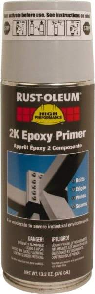 Rust-Oleum - 13.2 oz Primer Gray Spray Paint - 8 to 12 Sq Ft Coverage, Quick Drying - Americas Industrial Supply