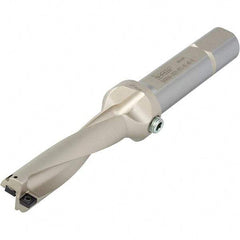 Iscar - 5-3/4" Max Drill Depth, 4xD, 1-7/16" Diam, Indexable Insert Drill - 2 Inserts, 1-1/2" Shank Diam, Straight Shank - Americas Industrial Supply