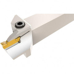 Iscar - HFH, Internal or External, Left Hand, 32mm Max Depth of Cut, 5 to 5mm Groove Width, Indexable Grooving Tool Holder - H.PL 50.. Insert Compatibility, 25mm Shank Height, 25mm Shank Width, 150mm OAL - Americas Industrial Supply