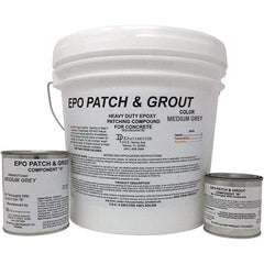 Made in USA - 2 Gal Concrete Repair/Resurfacing - Medium Gray, 25 Sq Ft Coverage, Epoxy Resin - Americas Industrial Supply