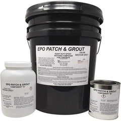 Made in USA - 5 Gal Concrete Repair/Resurfacing - Medium Gray, 25 Sq Ft Coverage, Epoxy Resin - Americas Industrial Supply