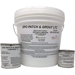 Made in USA - 2 Gal Concrete Repair/Resurfacing - Medium Gray, 25 Sq Ft Coverage, Epoxy Resin - Americas Industrial Supply