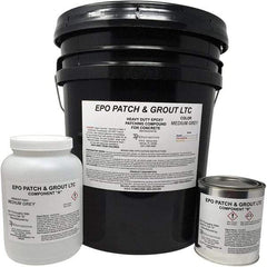 Made in USA - 5 Gal Concrete Repair/Resurfacing - Medium Gray, 25 Sq Ft Coverage, Epoxy Resin - Americas Industrial Supply