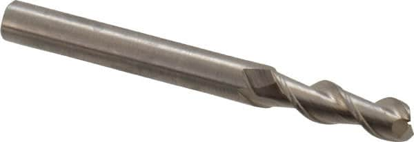 Kennametal - 1/4", 2 Flute, Single End, Solid Carbide, 0.015" Corner Radius End Mill - 2-1/2" OAL, 45° Helix, Right Hand Flute, 3/4" LOC, Right Hand Cut - Americas Industrial Supply