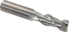 Kennametal - 1/2", 2 Flute, Single End, Solid Carbide, 0.03" Corner Radius End Mill - 3" OAL, 45° Helix, Right Hand Flute, 1-1/4" LOC, Right Hand Cut - Americas Industrial Supply