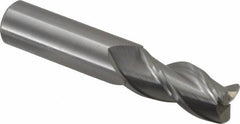 Kennametal - 3/4", 3 Flute, Single End, Solid Carbide, 0.12" Corner Radius End Mill - 4" OAL, 37° Helix, Right Hand Flute, 1-1/2" LOC, Right Hand Cut - Americas Industrial Supply