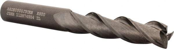 Kennametal - 3/4", 4 Flute, Single End, Solid Carbide, 0.015" Corner Radius End Mill - 4" OAL, 38° Helix, Right Hand Flute, 1-1/2" LOC, Right Hand Cut, 1-1/2" Extended Reach - Americas Industrial Supply