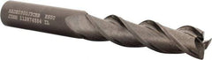 Kennametal - 3/4", 4 Flute, Single End, Solid Carbide, 0.015" Corner Radius End Mill - 4" OAL, 38° Helix, Right Hand Flute, 1-1/2" LOC, Right Hand Cut, 1-1/2" Extended Reach - Americas Industrial Supply