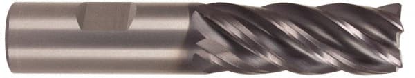 Kennametal - 5/8" Diam 5 Flute Solid Carbide 0.06" Corner Radius End Mill - Americas Industrial Supply
