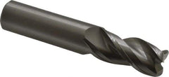 Kennametal - 3/4", 3 Flute, Single End, Solid Carbide, 0.12" Corner Radius End Mill - 4" OAL, 38° Helix, Right Hand Flute, 1-1/2" LOC, Right Hand Cut - Americas Industrial Supply