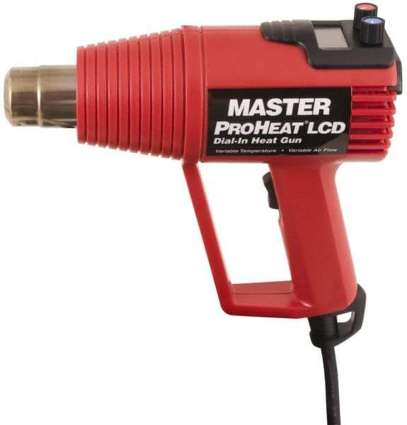 Master Appliance - 130 to 1,000°F Heat Setting, 4 to 16 CFM Air Flow, Heat Gun - 120 Volts, 11 Amps, 1,300 Watts, 6' Cord Length - Americas Industrial Supply