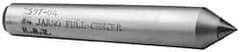 Made in USA - Carbide-Tipped Alloy Steel Standard Point Solid Dead Center - Jarno 12 Taper, 9" OAL - Americas Industrial Supply