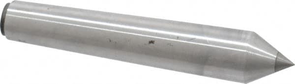 Made in USA - Carbide-Tipped Alloy Steel Standard Point Solid Dead Center - Jarno 5 Taper, 3-5/8" OAL - Americas Industrial Supply