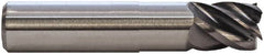 M.A. Ford - 3/8", 5 Flute, Single End, Solid Carbide, 0.03" Corner Radius End Mill - 6" OAL, 38° Helix, Right Hand Flute, 1-1/4" LOC, Right Hand Cut - Americas Industrial Supply