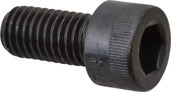 Made in USA - M10x1.50 Metric Coarse Hex Socket Drive, Socket Cap Screw - Grade 12.9 Alloy Steel, Black Oxide Finish, Fully Threaded, 20mm Length Under Head - Americas Industrial Supply