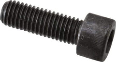 Made in USA - M10x1.50 Metric Coarse Hex Socket Drive, Socket Cap Screw - Grade 12.9 Alloy Steel, Black Oxide Finish, Fully Threaded, 30mm Length Under Head - Americas Industrial Supply