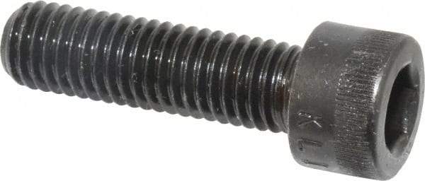 Made in USA - M10x1.50 Metric Coarse Hex Socket Drive, Socket Cap Screw - Grade 12.9 Alloy Steel, Black Oxide Finish, Fully Threaded, 35mm Length Under Head - Americas Industrial Supply