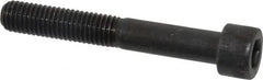 Made in USA - M10x1.50 Metric Coarse Hex Socket Drive, Socket Cap Screw - Grade 12.9 Alloy Steel, Black Oxide Finish, Partially Threaded, 70mm Length Under Head - Americas Industrial Supply