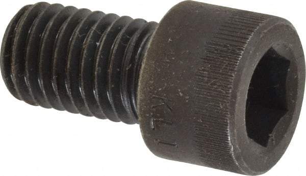 Made in USA - M12x1.75 Metric Coarse Hex Socket Drive, Socket Cap Screw - Grade 12.9 Alloy Steel, Black Oxide Finish, Fully Threaded, 20mm Length Under Head - Americas Industrial Supply