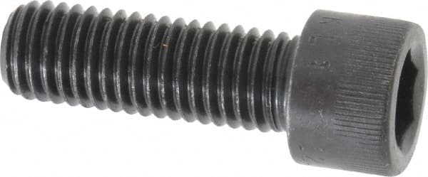 Made in USA - M12x1.75 Metric Coarse Hex Socket Drive, Socket Cap Screw - Grade 12.9 Alloy Steel, Black Oxide Finish, Fully Threaded, 35mm Length Under Head - Americas Industrial Supply