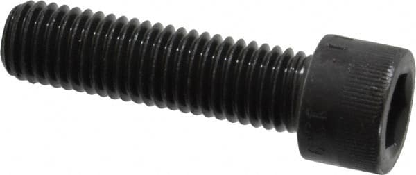 Made in USA - M12x1.75 Metric Coarse Hex Socket Drive, Socket Cap Screw - Grade 12.9 Alloy Steel, Black Oxide Finish, Fully Threaded, 45mm Length Under Head - Americas Industrial Supply