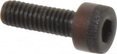 Made in USA - M4x0.70 Metric Coarse Hex Socket Drive, Socket Cap Screw - Grade 12.9 Alloy Steel, Black Oxide Finish, Fully Threaded, 12mm Length Under Head - Americas Industrial Supply
