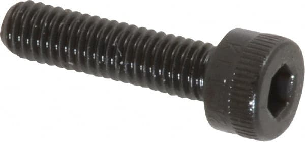 Made in USA - M4x0.70 Metric Coarse Hex Socket Drive, Socket Cap Screw - Grade 12.9 Alloy Steel, Black Oxide Finish, Fully Threaded, 16mm Length Under Head - Americas Industrial Supply