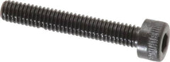 Made in USA - M4x0.70 Metric Coarse Hex Socket Drive, Socket Cap Screw - Grade 12.9 Alloy Steel, Black Oxide Finish, Fully Threaded, 25mm Length Under Head - Americas Industrial Supply