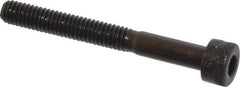 Made in USA - M4x0.70 Metric Coarse Hex Socket Drive, Socket Cap Screw - Grade 12.9 Alloy Steel, Black Oxide Finish, Partially Threaded, 35mm Length Under Head - Americas Industrial Supply