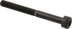 Made in USA - M4x0.70 Metric Coarse Hex Socket Drive, Socket Cap Screw - Grade 12.9 Alloy Steel, Black Oxide Finish, Partially Threaded, 40mm Length Under Head - Americas Industrial Supply