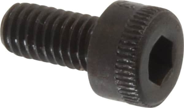 Made in USA - M4x0.70 Metric Coarse Hex Socket Drive, Socket Cap Screw - Grade 12.9 Alloy Steel, Black Oxide Finish, Fully Threaded, 8mm Length Under Head - Americas Industrial Supply