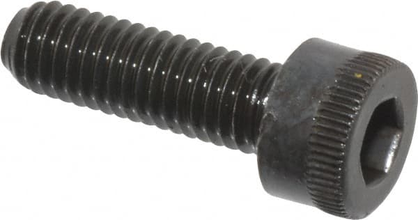 Made in USA - M5x0.80 Metric Coarse Hex Socket Drive, Socket Cap Screw - Grade 12.9 Alloy Steel, Black Oxide Finish, Fully Threaded, 16mm Length Under Head - Americas Industrial Supply