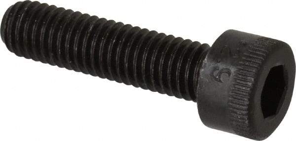 Made in USA - M5x0.80 Metric Coarse Hex Socket Drive, Socket Cap Screw - Grade 12.9 Alloy Steel, Black Oxide Finish, Fully Threaded, 20mm Length Under Head - Americas Industrial Supply
