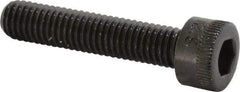 Made in USA - M5x0.80 Metric Coarse Hex Socket Drive, Socket Cap Screw - Grade 12.9 Alloy Steel, Black Oxide Finish, Fully Threaded, 25mm Length Under Head - Americas Industrial Supply