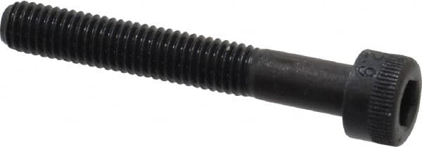 Made in USA - M5x0.80 Metric Coarse Hex Socket Drive, Socket Cap Screw - Grade 12.9 Alloy Steel, Black Oxide Finish, Partially Threaded, 35mm Length Under Head - Americas Industrial Supply