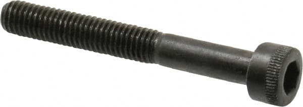 Made in USA - M5x0.80 Metric Coarse Hex Socket Drive, Socket Cap Screw - Grade 12.9 Alloy Steel, Black Oxide Finish, Partially Threaded, 40mm Length Under Head - Americas Industrial Supply