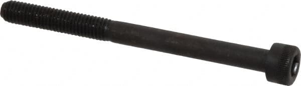 Made in USA - M5x0.80 Metric Coarse Hex Socket Drive, Socket Cap Screw - Grade 12.9 Alloy Steel, Black Oxide Finish, Partially Threaded, 60mm Length Under Head - Americas Industrial Supply
